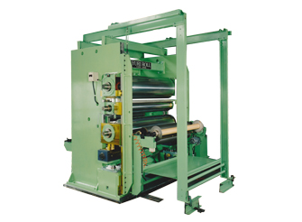 Calendering machine for stenless machine